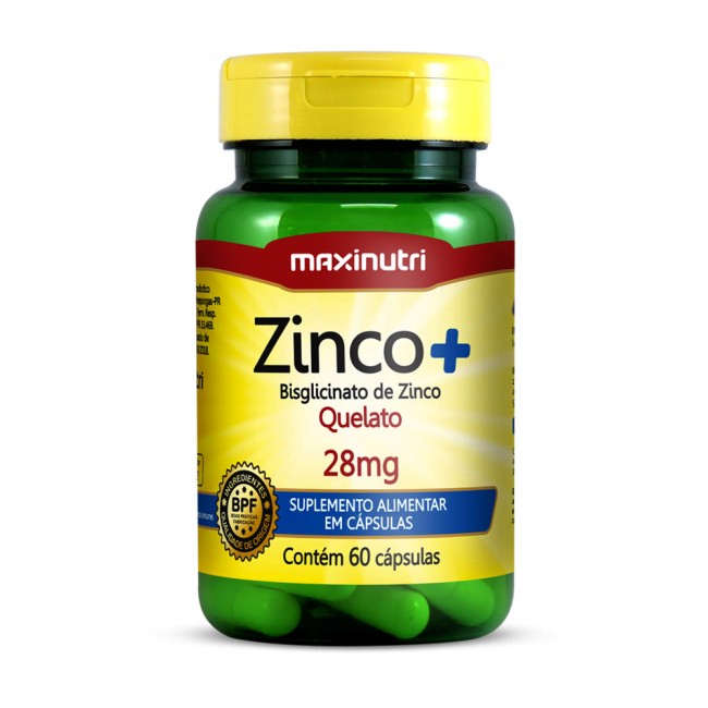 Zinco+ 28mg com 60 Capsulas 