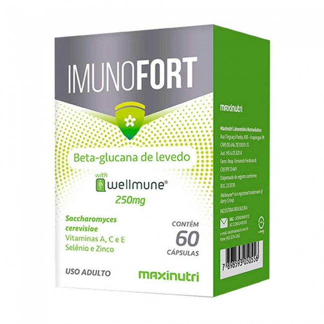 Imunofort Wellmune Vitaminas 250mg 60 Capsulas