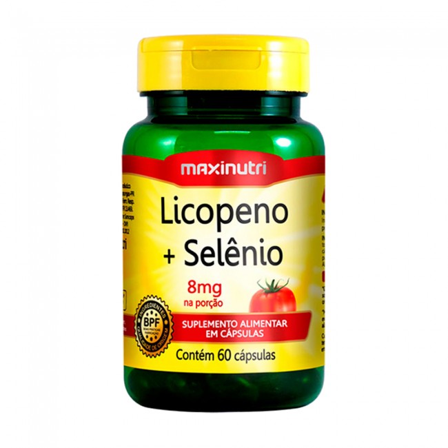 Licopeno + Selenio Anti Oxidante 500mg 60 Capsulas