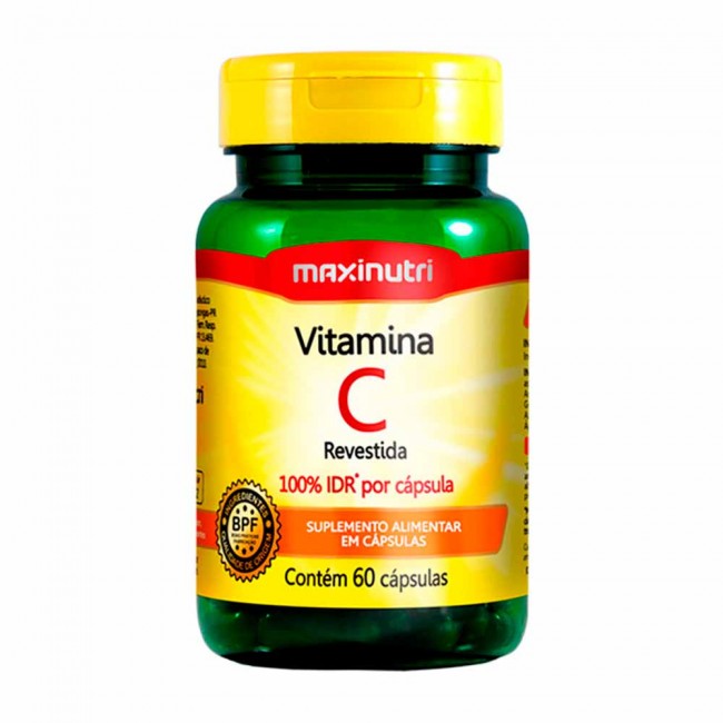 Vitaminas C Revestida 100% IDR 60 Cápsulas