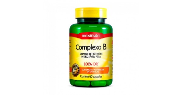 Complexo B 100% IDR Com 60 Cápsulas