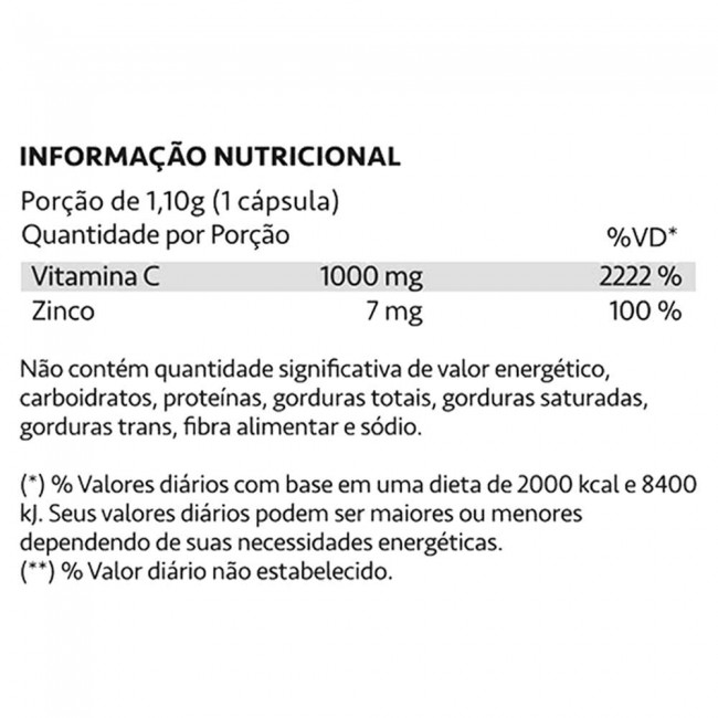 AscorVit Fonte de Vitamina C 1000mg 60 Cápsulas Maxinutri