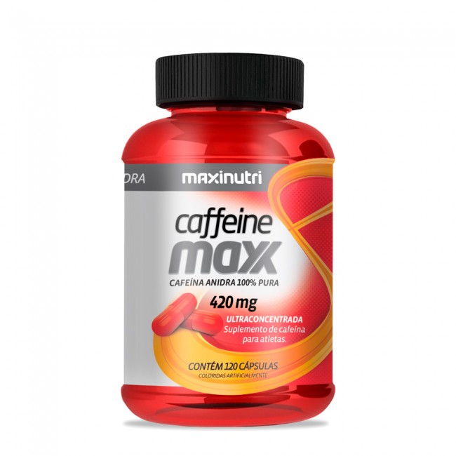 Caffeine Maxx 420mg Cafeina Anidra 120 Cápsulas