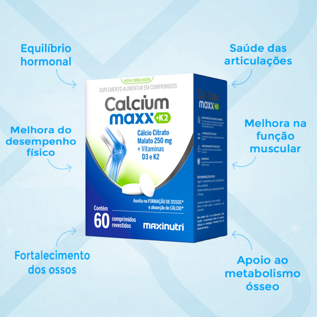 Calcium Maxx K2 Cálcio Citrato Malato 250mg Calcium Maxx K2 Cálcio Citrato Malato 250mg