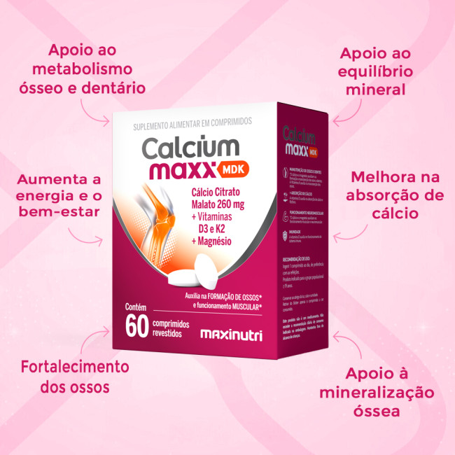 Calcium Maxx MDK Cálcio Citrato Malato 260mg Calcium Maxx MDK Cálcio Citrato Malato 260mg