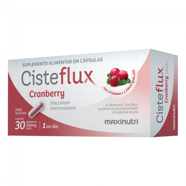 Cisteflux Cranberry com Vitamina C e Zinco 30 Cápsulas