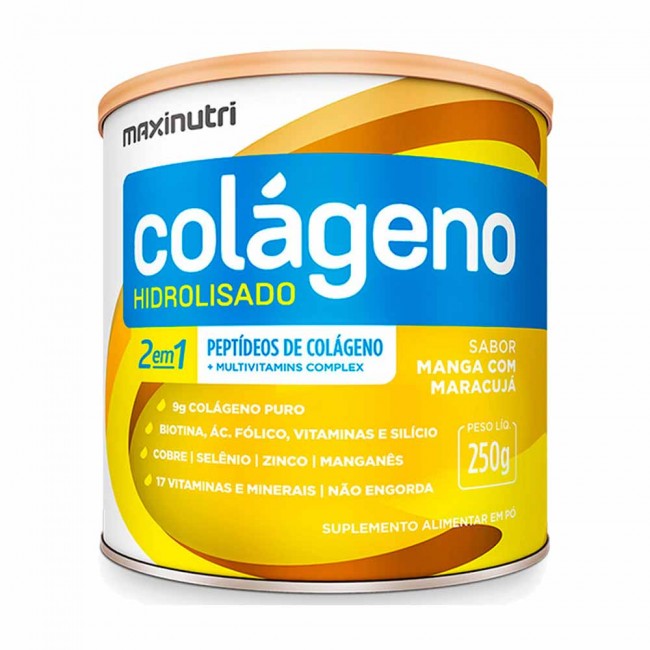 Colageno Hidrolisado Manga com Maracujá Lata 250g