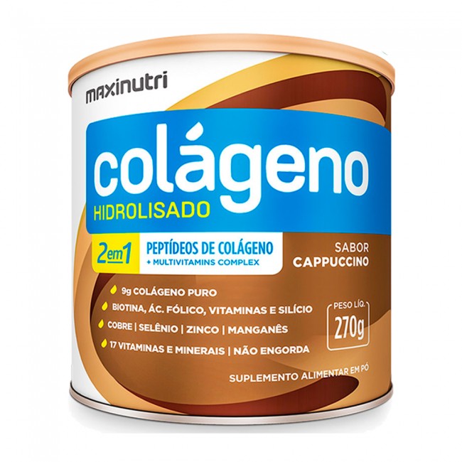 Colageno Hidrolisado Sabor Cappuccino 250g 