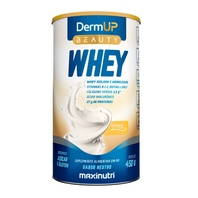 DermUp Beauty Whey Sabor Neutro 450g Maxinutri DermUp Beauty Whey Sabor Neutro 450g Maxinutri