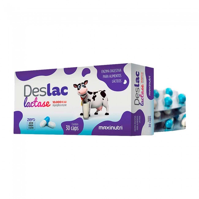 Deslac Lactase 10.000 FCC 30 Cápsulas