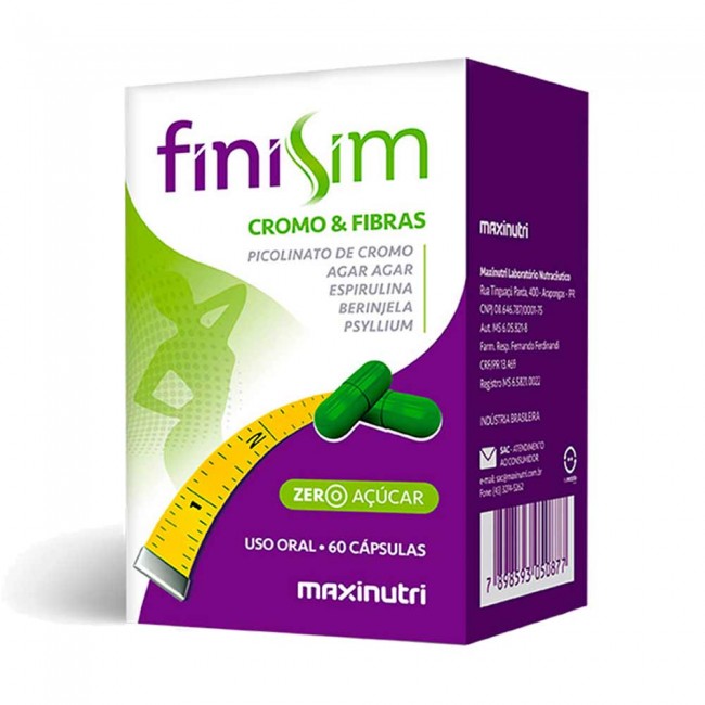 Finisim Cromo e Fibras 60 Cápsulas