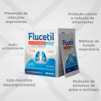 Flucetil Plus + Vit C 500mg Sachê Granulado Sabor Laranja 16x5g 