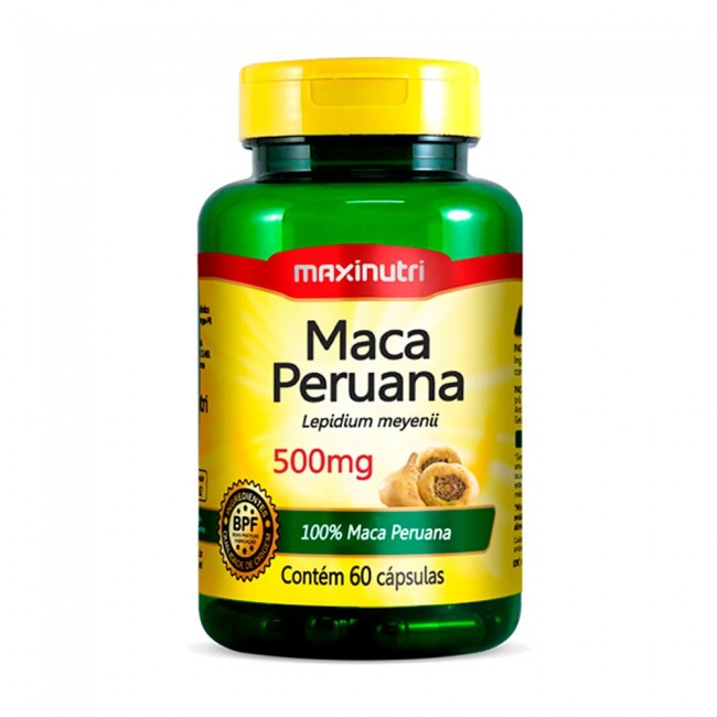 Maca Peruana 100% Maca 500mg 60 Capsulas