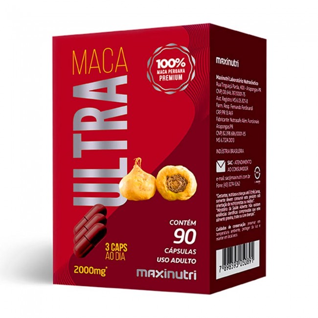 Maca Peruana Ultra 2000mg 100% Maca 90 Capsulas