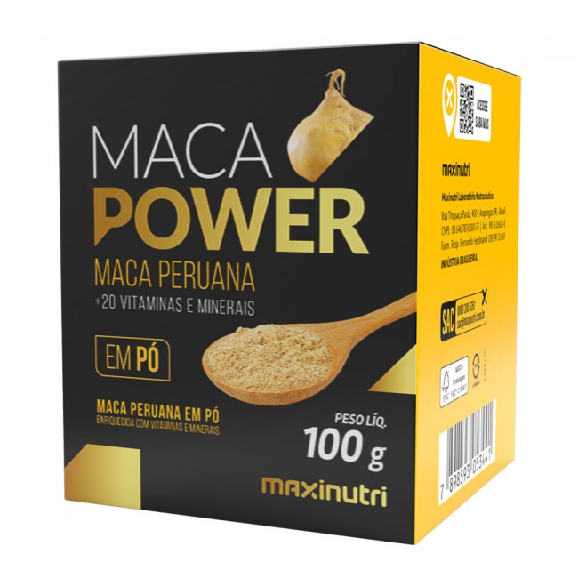 Maca Power em Pó 100g com Vitaminas e Minerais