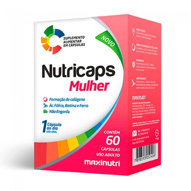 Nutricaps Mulher Polivitaminico 60 Capsulas