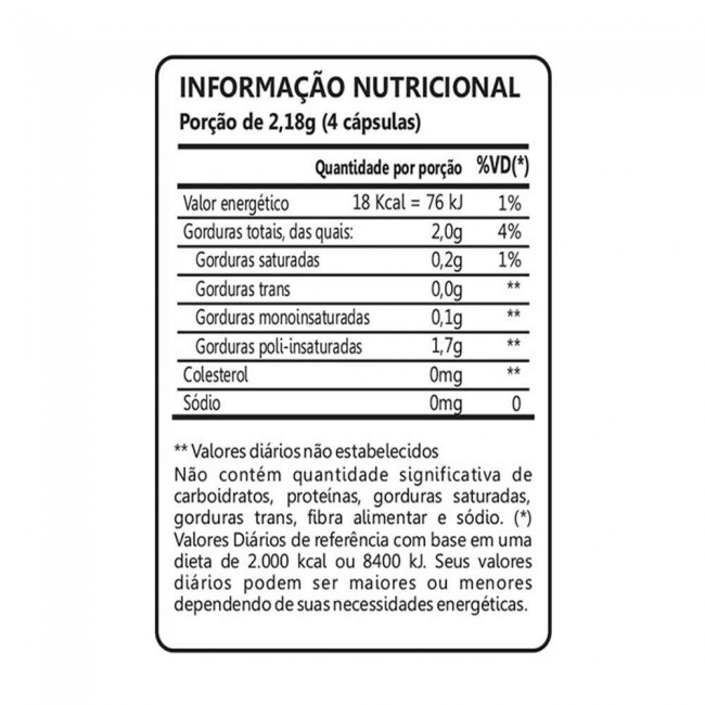 Oleo de Chia 500mg 60 Capsulas