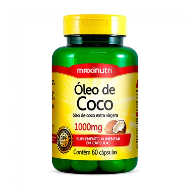 Óleo de Coco Extra Virgem 60 Capsulas 1000mg Óleo de Coco Extra Virgem 60 Capsulas 1000mg