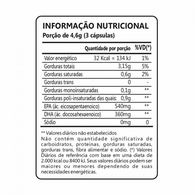 Ômega 3 Óleo de Peixe 120 Capsulas 1000mg