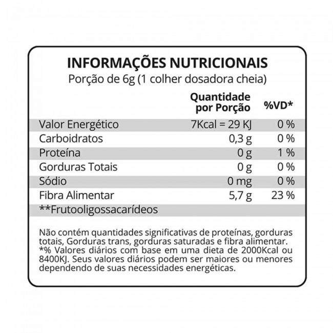 Suplemento FOS Rico em Fibra Prebiotica Lata 220g